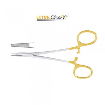 UltraGripX™ TC Crile-Wood Needle Holder With Automatic Release Ratchet Stainless Steel, 15 cm - 6"